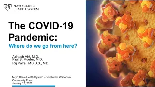 The COVID-19 Pandemic: Where do we go from here?