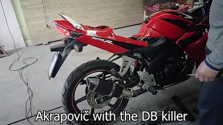 Honda CBR125R 2008 Akrapovic sound