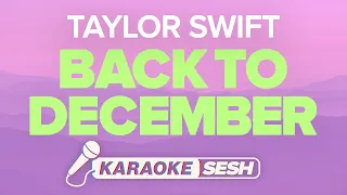 Taylor Swift - Back To December (Karaoke)