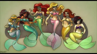 Disney Princesses as Mermaids