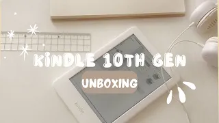 ☁ my first kindle! | Kindle 10th generation || unboxing + setup (asmr)