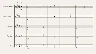 greensleeves for brass quintet sheet music