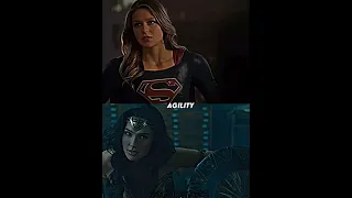 CW supergirl vs DCEU wonder woman #shorts