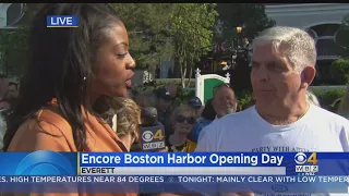 Crowds Line Up Hours Ahead Of Encore Boston Harbor Casino Opening Day