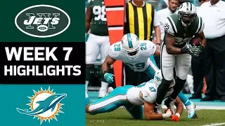 Jets vs. Dolphins | NFL Week 7 Game Highlights