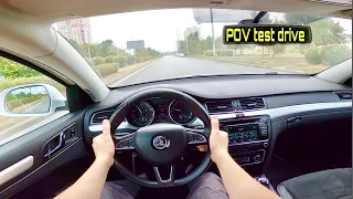 2014 Skoda Superb 2 TSI (1.8 AT) POV Test Drive