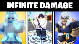 I used INFINITE DAMAGE TRICKS In Roblox Bedwars..