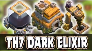 Best dark elixir farming army town hall 7 ( clash of clans)