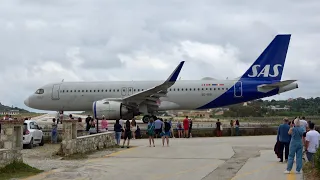 Skiathos Airport Summer 2023 Best bits Jetblast and low landings compilation! Planespotting in 4K