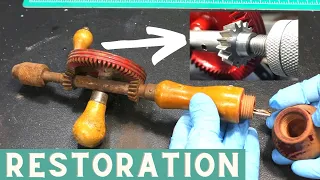 Amazing RESTORATION of a Rusty ANTIQUE Hand Drill | Tool Restorations