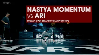 Nastya MOMENTUM vs Ari [top 8 bgirl] // stance // RUSSIAN OPEN BREAKING CHAMPIONSHIPS