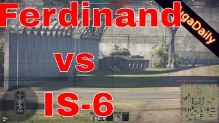 War Thunder Ferdinand vs IS-6 | 05war