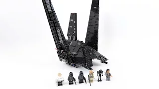 LEGO Star Wars Krennic's Imperial Shuttle (Timelapse & Review) - Set 75156