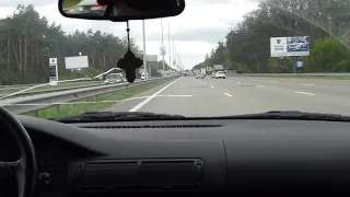 Crazy drive from Aeroport Borispil to Kyiv, Ukraine.