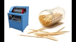 toothpick making machine|automatic bamboo toothpick making machine