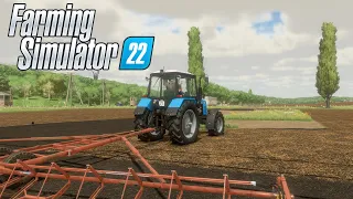 Farming Simulator 22 Колхоз Сосновка. МТЗ-1221 с ЛДГ-10 на расширении полей.