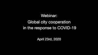 Global city cooperation in the response to COVID-19