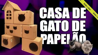 Construindo uma Casa de Gato com Papelão