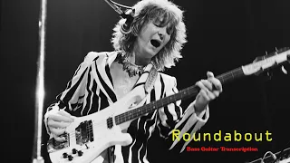 Yes-Roundabout-Bass Tab & Notation-Original Bass-Drums-Vocals Only