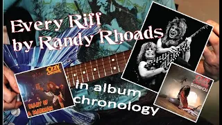 EVERY RANDY RHOADS RIFF -- in album chronological order!  (Guitar Cover)