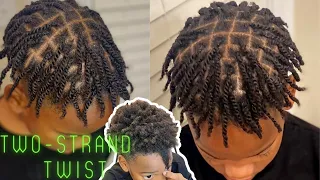 How to Double||Two strand🧬Twist🧬||Short men hair🔥STRETCHED🔥Using hair foam