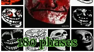 Trollface becoming uncanny 180 PHASES very extended