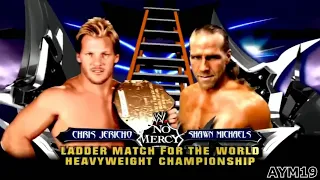 WWE Chris Jericho vs Shawn Michaels Ladder match