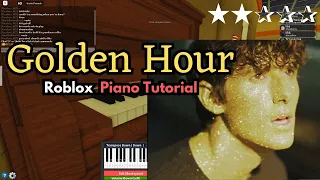 JVKE - Golden Hour | EASY Roblox Piano Tutorial | SHEETS IN DESCRIPTION!