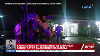 Sangguniang Bayan member at barangay tanod, patay sa aksidente sa Isabela | UB