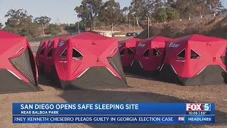 San Diego Opens Safe Sleeping Site