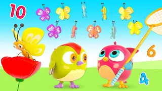 Learn numbers for kids with the Numbers song for babies! Nursery rhymes with Hop Hop the Owl.