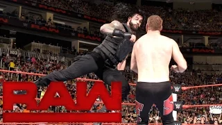 Roman Reigns vs. Sami Zayn vs. Chris Jericho vs. Sheamus: Raw, July 25, 2016