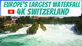 EUROPE'S LARGEST WATERFALL!! Rheinfall - Schaffhausen | Switzerland | 4K drone - Rhinefalls