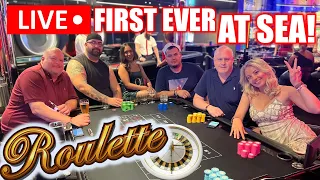 LIVE ROULETTE! 🔴 THE FIRST EVER HIGH LIMIT CASINO TABLE GAMES AT SEA!