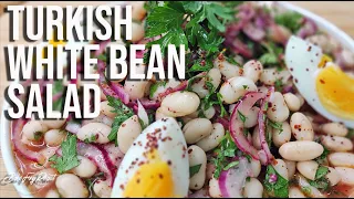 Turkish White Bean Salad - Piyaz
