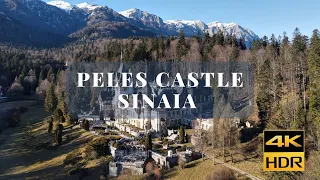 Peles Castle in Sinaia, Romania 🇷🇴 Drone footage 4K 🎬 DJI Mavic Air 2