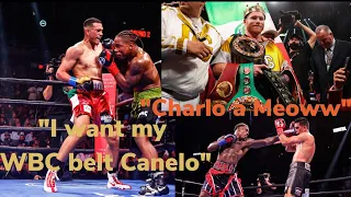 David Benavidez Former WBC Champ Beats Kyron Davis TKO round 7 . Calls out Canelo & Charlo.