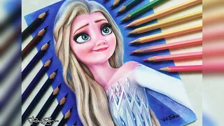 Frozen 2 Queen Elsa Drawing Timelapse | VrAmSeN