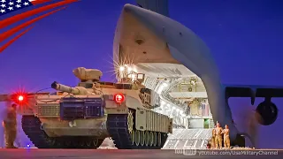 Heavy Airlift the M1 Abrams Tanks in a Cargo Plane