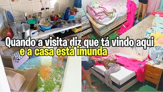 7 HORAS DE FAXINÃO/limpeza na casa toda/ MOTIVAÇÃO: A VISITA ESTÁ VINDO