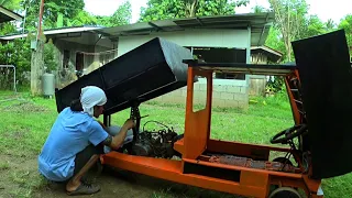 Dumper Trailer Dump Truck nga Diy(without hydraulics), Welding projects, Wolangqueen tv