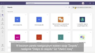 Poradnik Teams  tworzenie zespołów