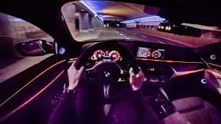 2018 BMW 5 Series M550i xDrive NIGHT POV DRIVE by AutoTopNL