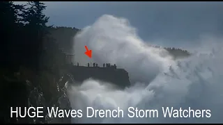 Massive Waves Drench Storm Watchers!... Shore Acres, Oregon 1/12/23