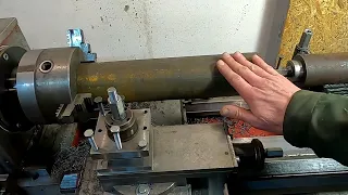 homemade lathe made in Ukraine самодельный токарный станок выставил переднюю бабку