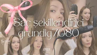 En çok istenen video geldi! | Saç Şekillendiricimi Nasıl Kullanıyorum? | Grundig7080 #hairstyletips