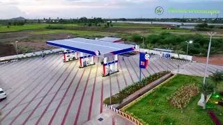 Landscape design for HP Petrol Bunk at Tirunelveli | @floramgreenscapes2049   | Eagle Automotive