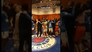 Glasgow Rangers Dressing Room - 55 League Title Party!