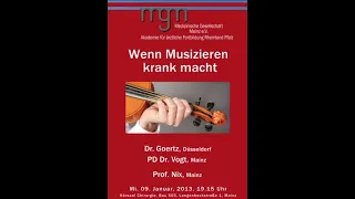 Wenn Musizieren krank macht