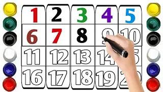 Learn to Count, 12345, 1 to 100 Counting, 1 to 20 Numbers, One Two Three, Kids Rhymes, 123 Song